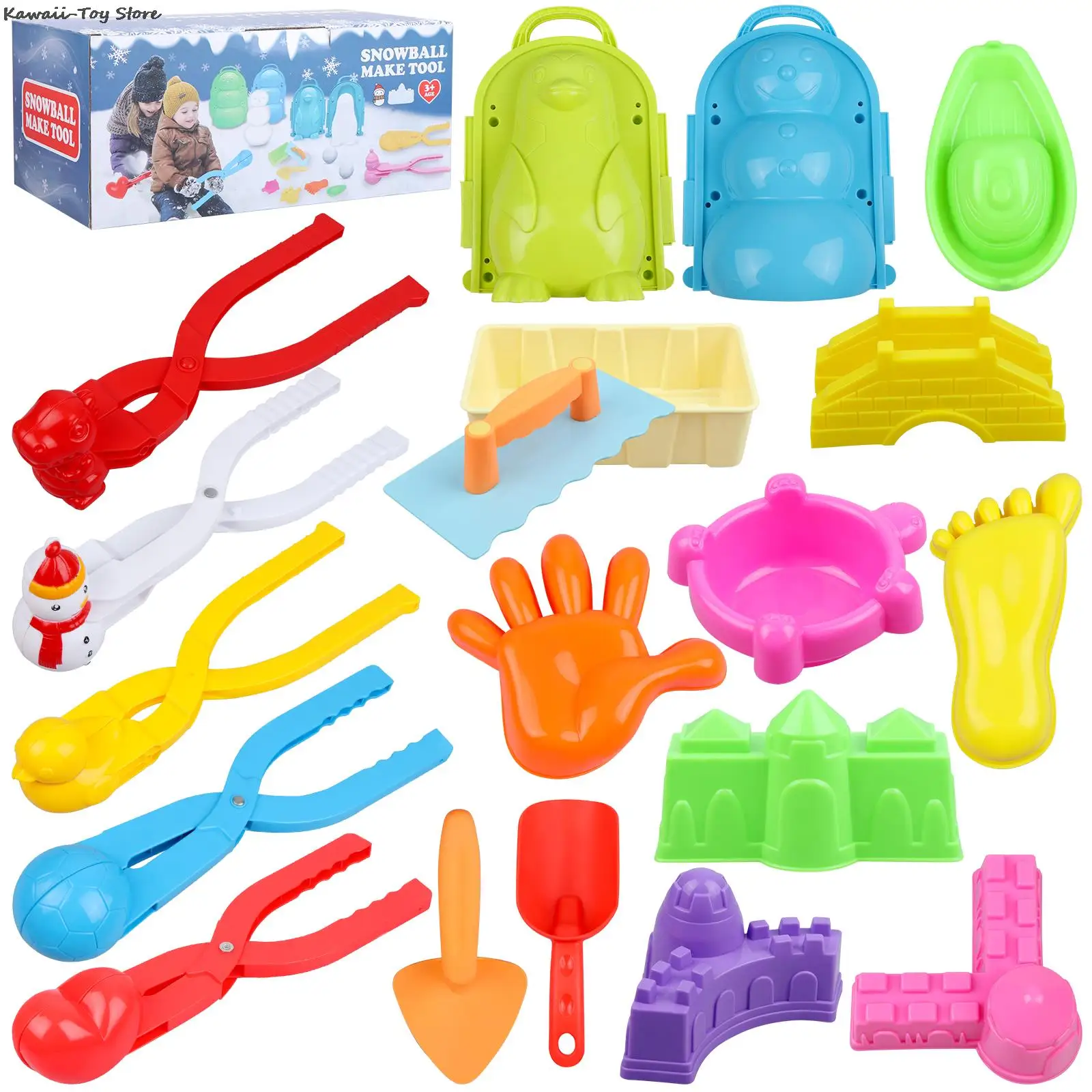 19pcs Lovely Duck Shaped Snowball Maker Clip Children Outdoor Winter Snow Sand Mold Tool Creative Outdoor Fun & Sports Mix Color
19pcs Lovely Duck Shaped Snowball Maker Clip Children Outdoor Winter Snow Sand Mold Tool Creative Outdoor Fun & Sports Mix Color