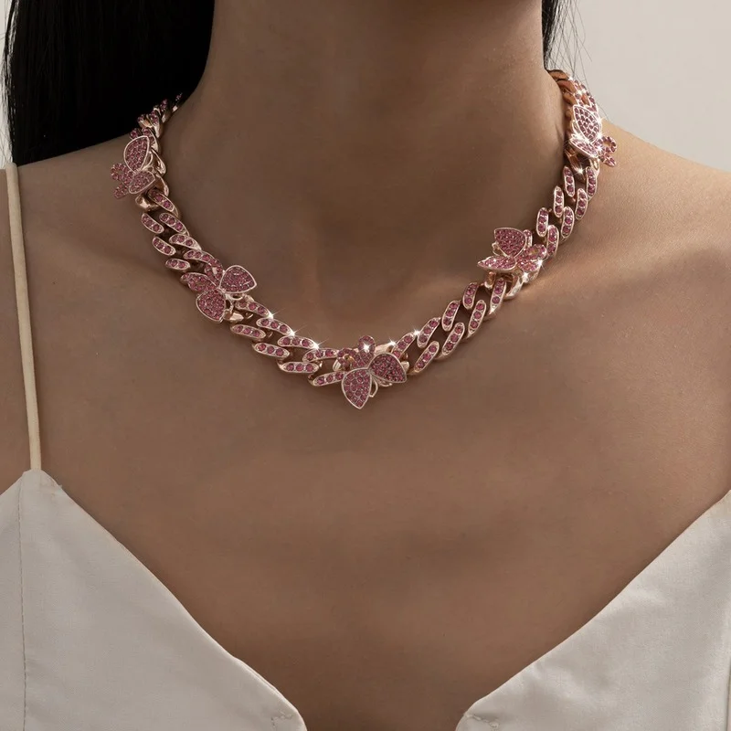 Women's Necklaces Punk Chain 2021 Trend Goth Butterflies Woman Neck Chains Thick Couple Choker Rave Party Women Necklace Jewelry
Women's Necklaces Punk Chain 2021 Trend Goth Butterflies Woman Neck Chains Thick Couple Choker Rave Party Women Necklace Jewelry