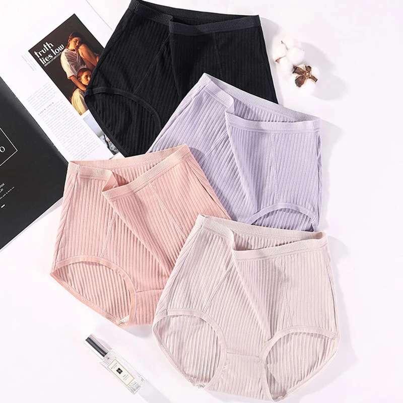 Cotton Women's Panties Plus Size Solid Color Underwear Female Elastic Comfortable High Waist Underpants
Cotton Women's Panties Plus Size Solid Color Underwear Female Elastic Comfortable High Waist Underpants