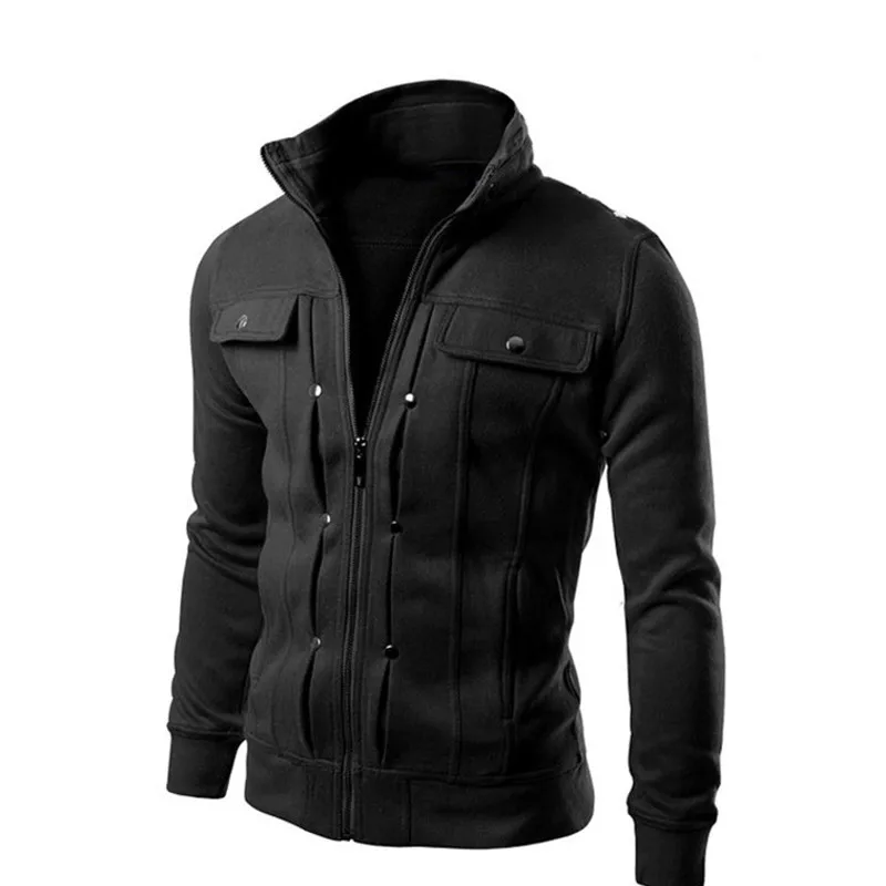 Fashion Men Jacket coat Stand Collar Casual zipper outwear Slim Designed Lapel Cardigan Coat Jacket
Fashion Men Jacket coat Stand Collar Casual zipper outwear Slim Designed Lapel Cardigan Coat Jacket