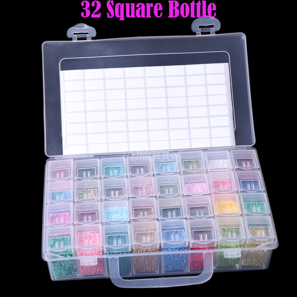 32/64/96/128 Grids 5D Diamond Transparent Plastic Box Diamond Painting Tools Accessories Jewelry Beads Storage Containers
32/64/96/128 Grids 5D Diamond Transparent Plastic Box Diamond Painting Tools Accessories Jewelry Beads Storage Containers