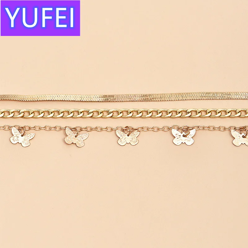 Boho Anklet Foot Geometry Chain Ankle Summer Bracelet Butterfly Pendant Charm Sandals Barefoot Beach Foot Bridal Jewelry A028
Boho Anklet Foot Geometry Chain Ankle Summer Bracelet Butterfly Pendant Charm Sandals Barefoot Beach Foot Bridal Jewelry A028