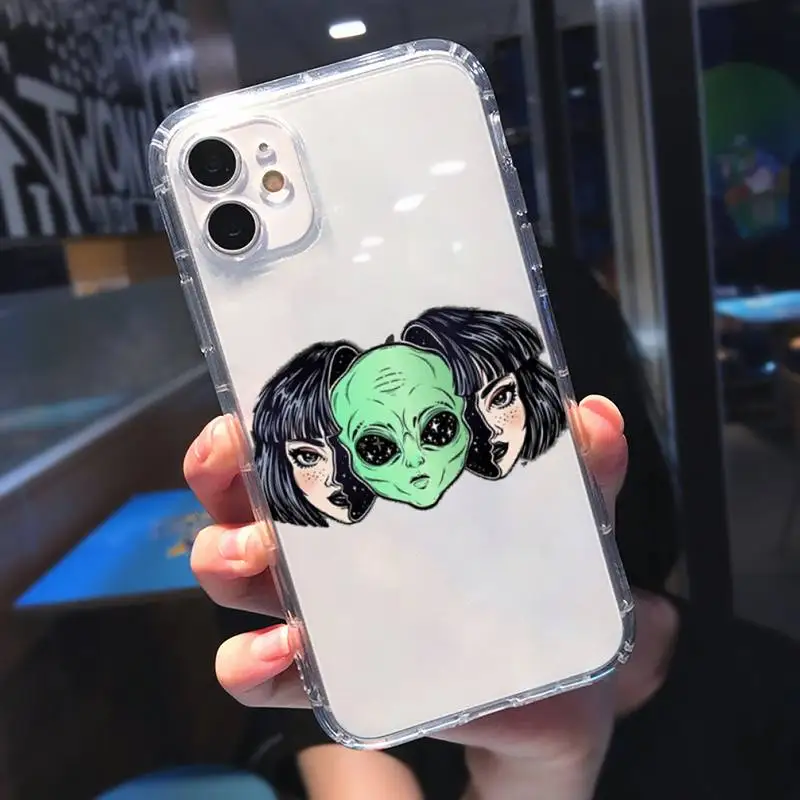 Aesthetics Cute Cartoon alien space Phone Case Transparent for iPhone 11 12 mini pro XS MAX 8 7 6 6S Plus X 5S SE 2020 XR
Aesthetics Cute Cartoon alien space Phone Case Transparent for iPhone 11 12 mini pro XS MAX 8 7 6 6S Plus X 5S SE 2020 XR