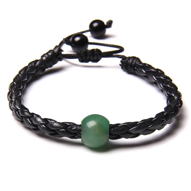 Trendy Genuine Leather Bracelets Men Handmade Braid Adjustable Black Rope Bracelet Women Natural Tiger Eye Stone Beads Pulsera
Trendy Genuine Leather Bracelets Men Handmade Braid Adjustable Black Rope Bracelet Women Natural Tiger Eye Stone Beads Pulsera