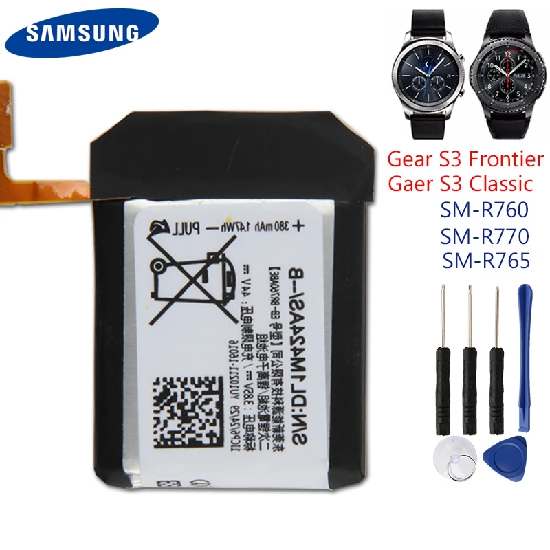Оригинальный сменный аккумулятор EB BR760ABE для Samsung Gear S3 SM R760 R770 R765 Аутентичные