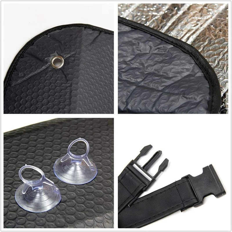 Thickened 5-Layer UV Reflector Automatic Front Window Sunshade, Front Windshield Sunshade, Double-Sided Sunshade
Thickened 5-Layer UV Reflector Automatic Front Window Sunshade, Front Windshield Sunshade, Double-Sided Sunshade