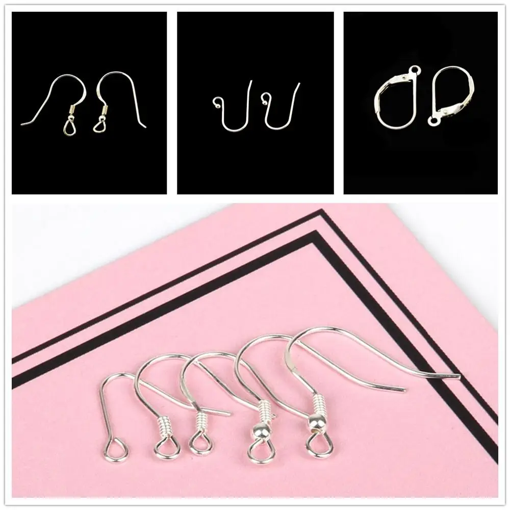 1pair 925 Sterling Silver Earring Wires Hooks Hoops Clasp Buckle Ear Wires Blank Base For DIY Earring Jewelry Making Accessories
1pair 925 Sterling Silver Earring Wires Hooks Hoops Clasp Buckle Ear Wires Blank Base For DIY Earring Jewelry Making Accessories