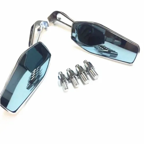 

Pair Motorcycle Chrome Rear View Mirrors For Harley Dyna Electra Glide Cruiser Chopper Cafe Racer Bobber Touring ATV