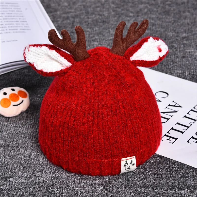 Cute Cartoon Elk Baby Hat Winter Christmas Knitted Kids Hat Warm Infant Baby Boy Girls Cap Ear Protection Children Beanie Bonnet
Cute Cartoon Elk Baby Hat Winter Christmas Knitted Kids Hat Warm Infant Baby Boy Girls Cap Ear Protection Children Beanie Bonnet