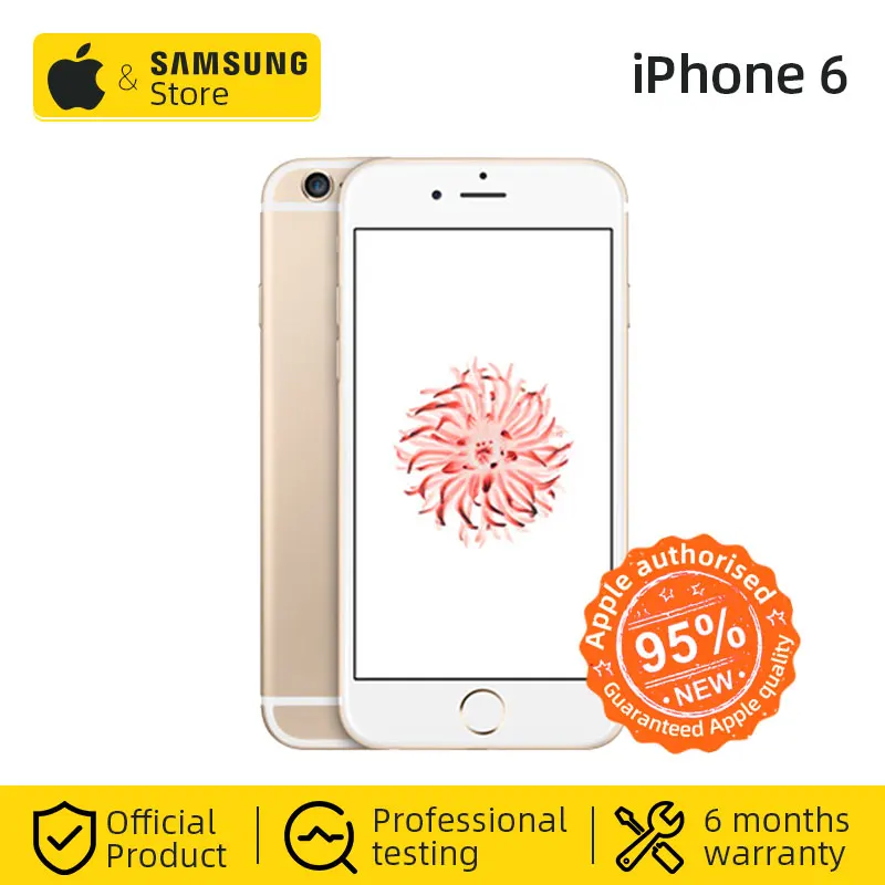Разблокированный Apple iPhone 6 отпечаток пальца 32/64 ГБ ROM 4 7 дюйма IOS двухъядерный 1 ГГц 8