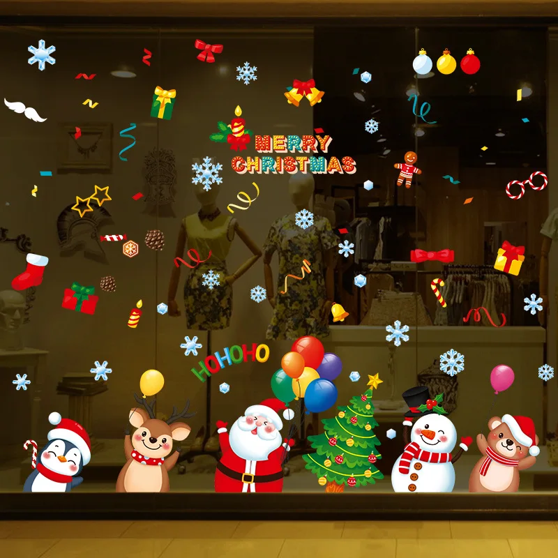 Christmas Element Cartoon Electrostatic Stickers Window Glass Scene Layout Decoration Wall Stickers
Christmas Element Cartoon Electrostatic Stickers Window Glass Scene Layout Decoration Wall Stickers