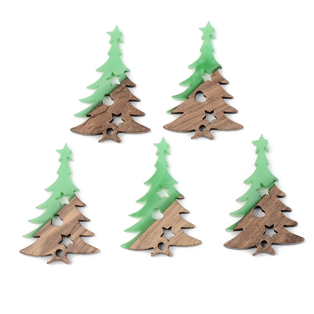 2Pcs Opaque Resin Wood Pendants Charms Christmas Tree For Jewelry Making DIY Earrings Necklace Accessories 38x25x3mm
2Pcs Opaque Resin Wood Pendants Charms Christmas Tree For Jewelry Making DIY Earrings Necklace Accessories 38x25x3mm