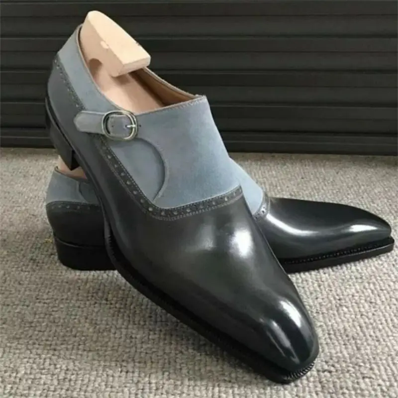 2021 Autumn New Men's PU Splicing Buckle Business Sewing Low Heel Pointed Men's Single Shoes Business Casual Shoes AQ146
2021 Autumn New Men's PU Splicing Buckle Business Sewing Low Heel Pointed Men's Single Shoes Business Casual Shoes AQ146