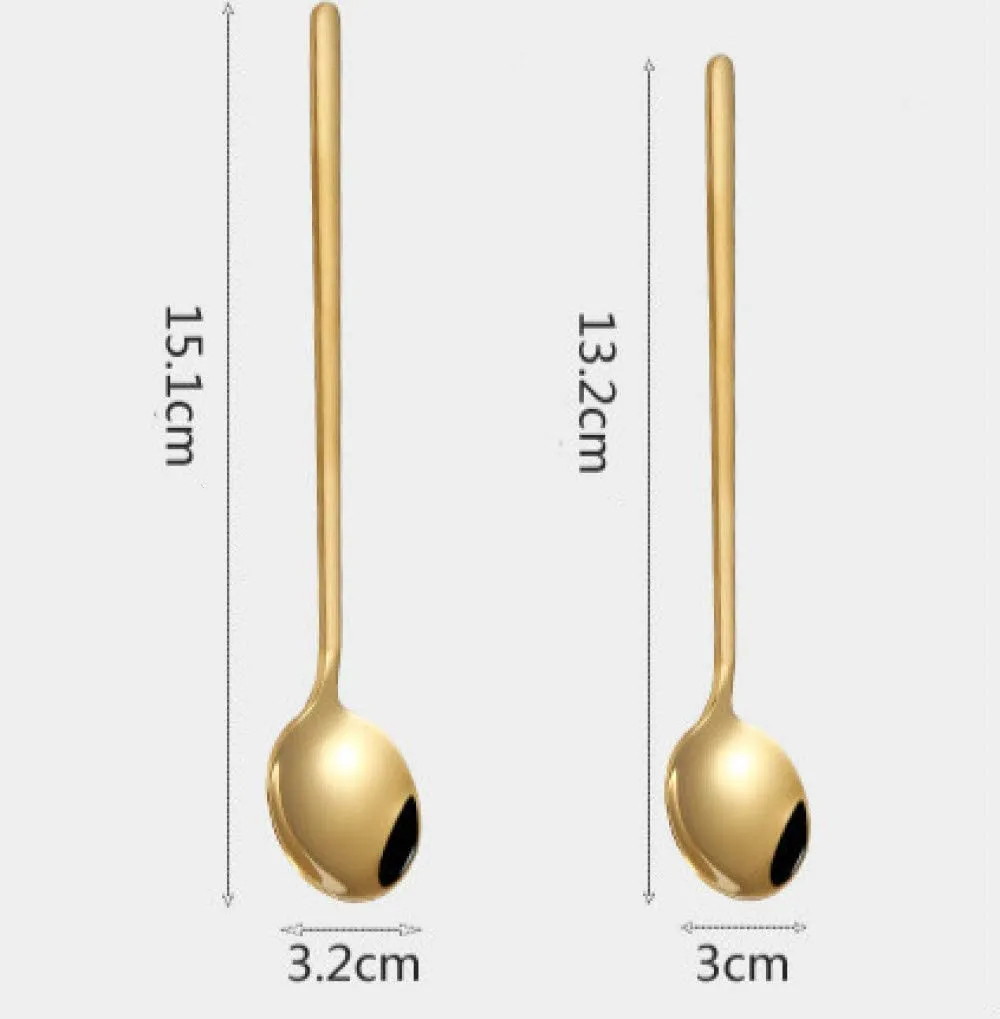 4pcs Soup Spoons Set 4 Colors Vacuum Plating Stainless Steel Coffee Spoon Mixer Tableware Long Handle Spoon 13/15cm
4pcs Soup Spoons Set 4 Colors Vacuum Plating Stainless Steel Coffee Spoon Mixer Tableware Long Handle Spoon 13/15cm