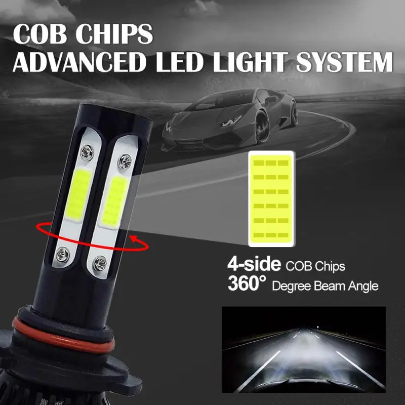 2pcs V4 9005 LED Headlight Fog Lamp Car Bulb Kit 22w 8000lm 6000k White Light/8000k Blue Light COB Lights Car LED Bulbs
2pcs V4 9005 LED Headlight Fog Lamp Car Bulb Kit 22w 8000lm 6000k White Light/8000k Blue Light COB Lights Car LED Bulbs