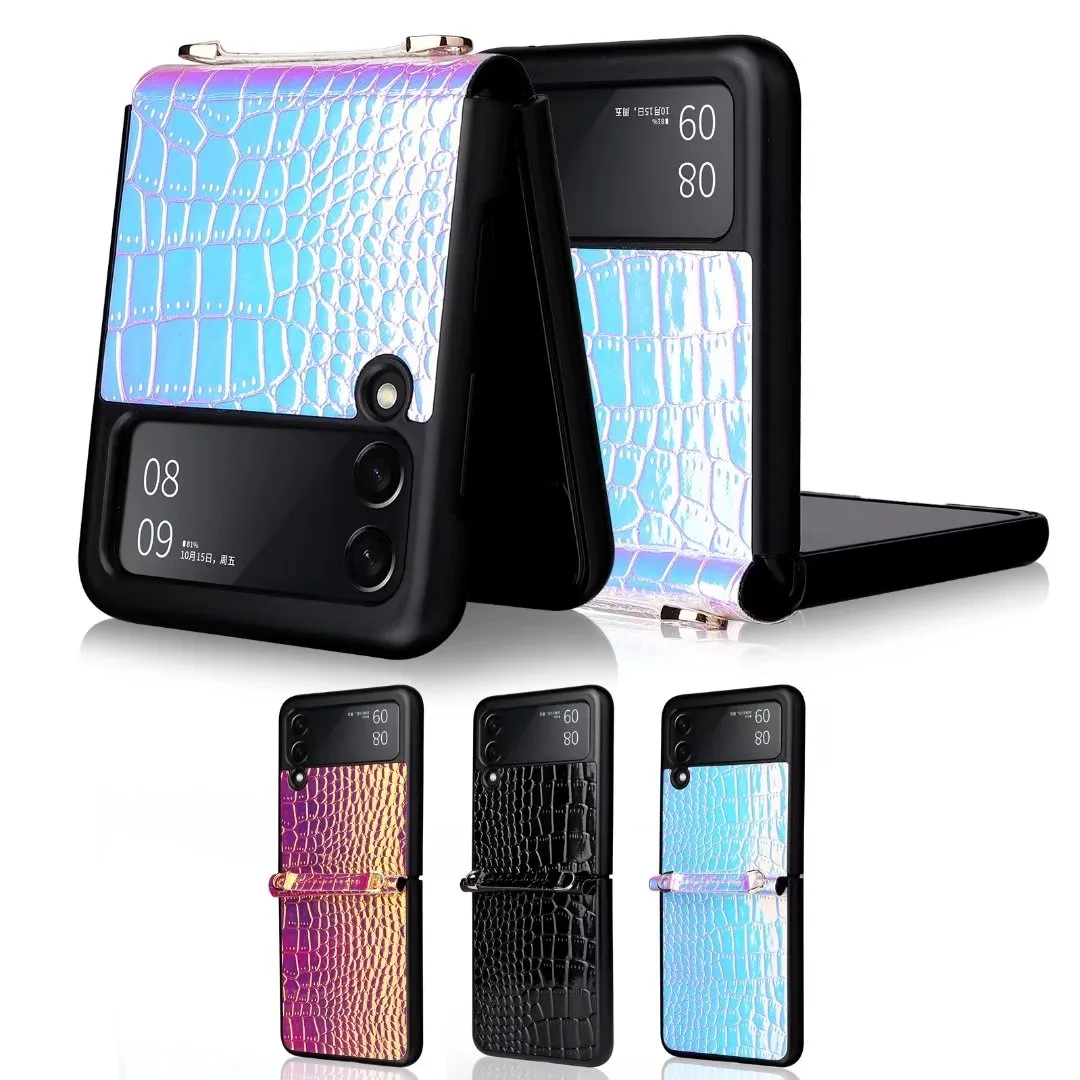 Rainbow Laser Leather Case For Samsung Galaxy Z Flip3 5G Colorful Wristband Hard Shockproof Cover
Rainbow Laser Leather Case For Samsung Galaxy Z Flip3 5G Colorful Wristband Hard Shockproof Cover