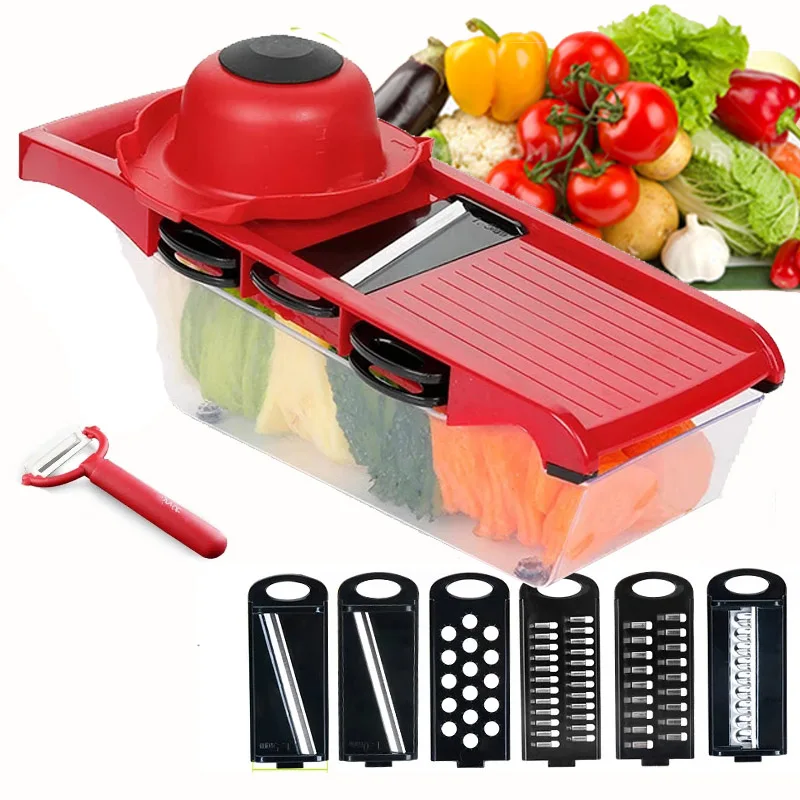 Kitchen Vegetable Cutter Multifunctionele With Steel Blade Slicer Potato Peeler Cheese Grater Vegetable Slicer Accessories Tool
Kitchen Vegetable Cutter Multifunctionele With Steel Blade Slicer Potato Peeler Cheese Grater Vegetable Slicer Accessories Tool