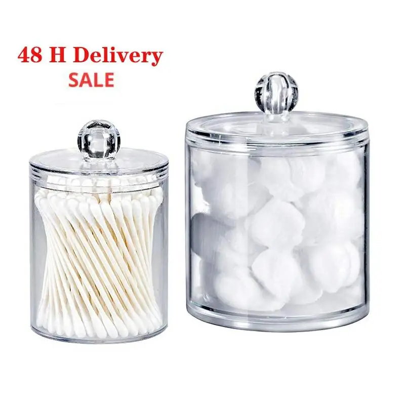 2PCS Storage Box Cosmetic Organizer Bathroom Accessories Cotton Swab Cotton Ball Bath Salt Storage Box Acrylic Jar High Quality
2PCS Storage Box Cosmetic Organizer Bathroom Accessories Cotton Swab Cotton Ball Bath Salt Storage Box Acrylic Jar High Quality