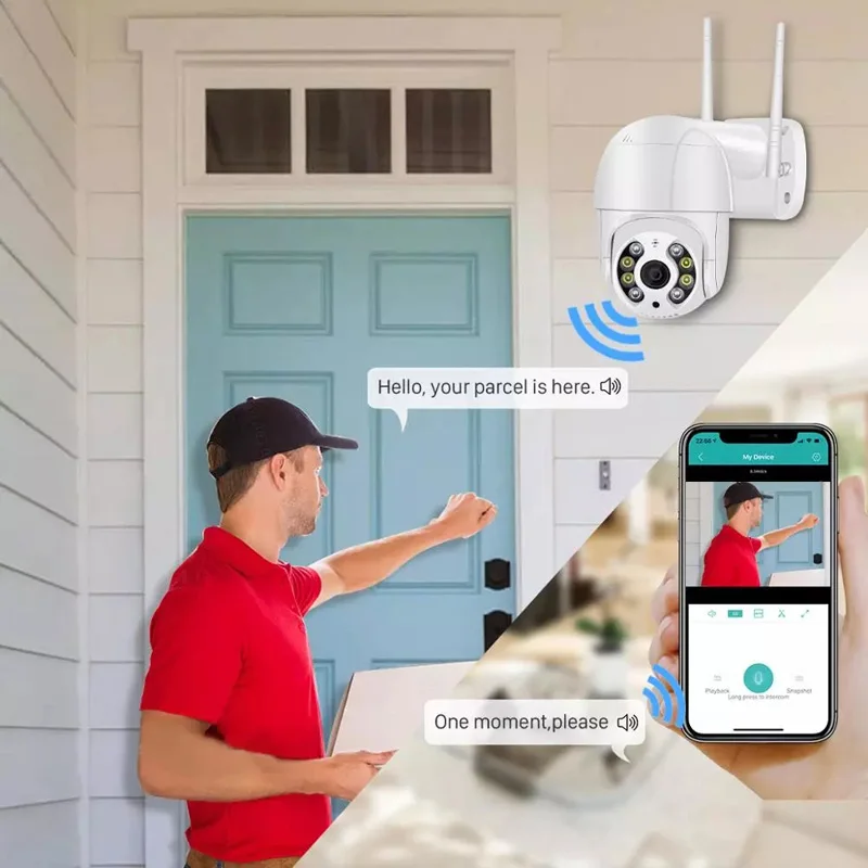 Outdoor IP Camera Original AI Human Detection Audio 5MP Wireless Security CCTV Camera 4X Digital Zoom Wifi Camera
Outdoor IP Camera Original AI Human Detection Audio 5MP Wireless Security CCTV Camera 4X Digital Zoom Wifi Camera