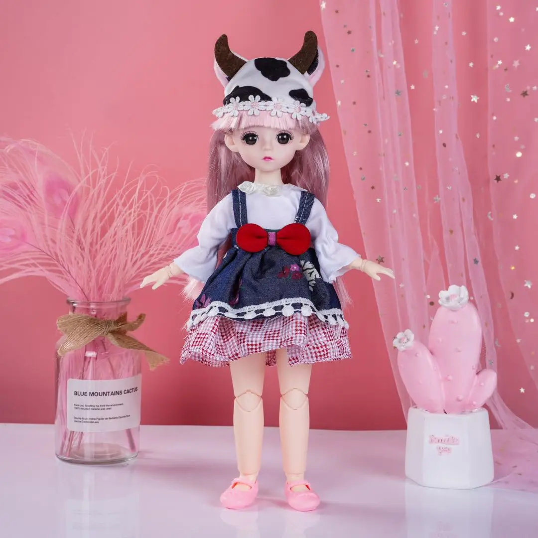 30cm BJD Doll 3D Real Eyes 21 Movable Joints Dress Up 1/6 Cute Doll Exquisite Princess Suit Girl Toy Fashion Dress Up Gift
30cm BJD Doll 3D Real Eyes 21 Movable Joints Dress Up 1/6 Cute Doll Exquisite Princess Suit Girl Toy Fashion Dress Up Gift