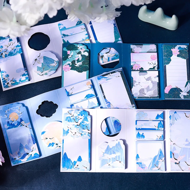 210 Sheets Chinoiserie Aesthetic Overture Retro Memo Pads Bronzing Flying Crane Sakura Orange Non-Sticky Note Paper Stationery
210 Sheets Chinoiserie Aesthetic Overture Retro Memo Pads Bronzing Flying Crane Sakura Orange Non-Sticky Note Paper Stationery