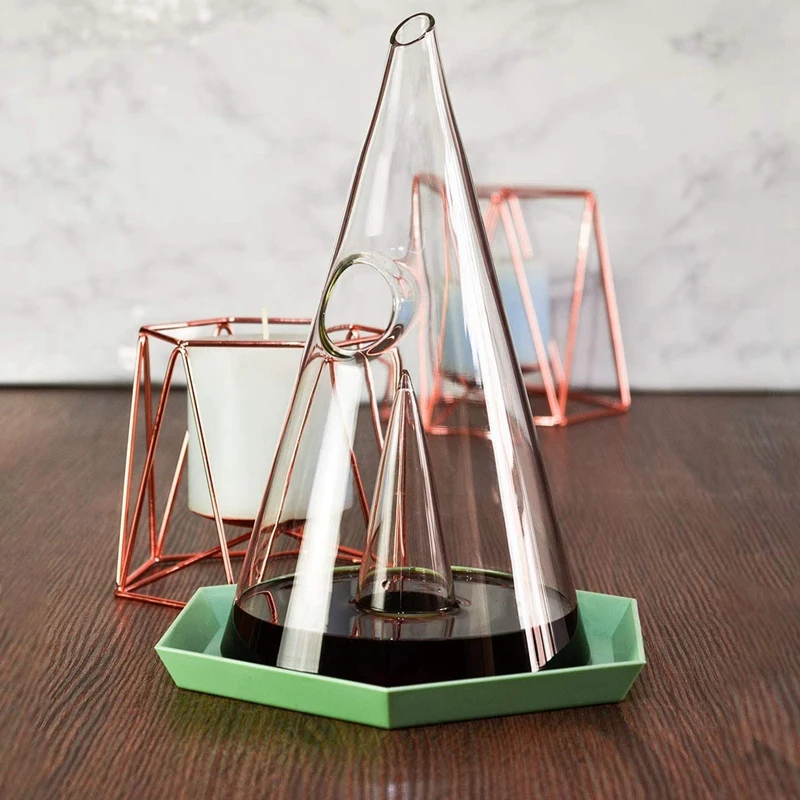 Wine Decanter,Pyramid Decanter Creative Personality Red Wine Waterfall,Fast Filter Wine Separator,750ML
Wine Decanter,Pyramid Decanter Creative Personality Red Wine Waterfall,Fast Filter Wine Separator,750ML