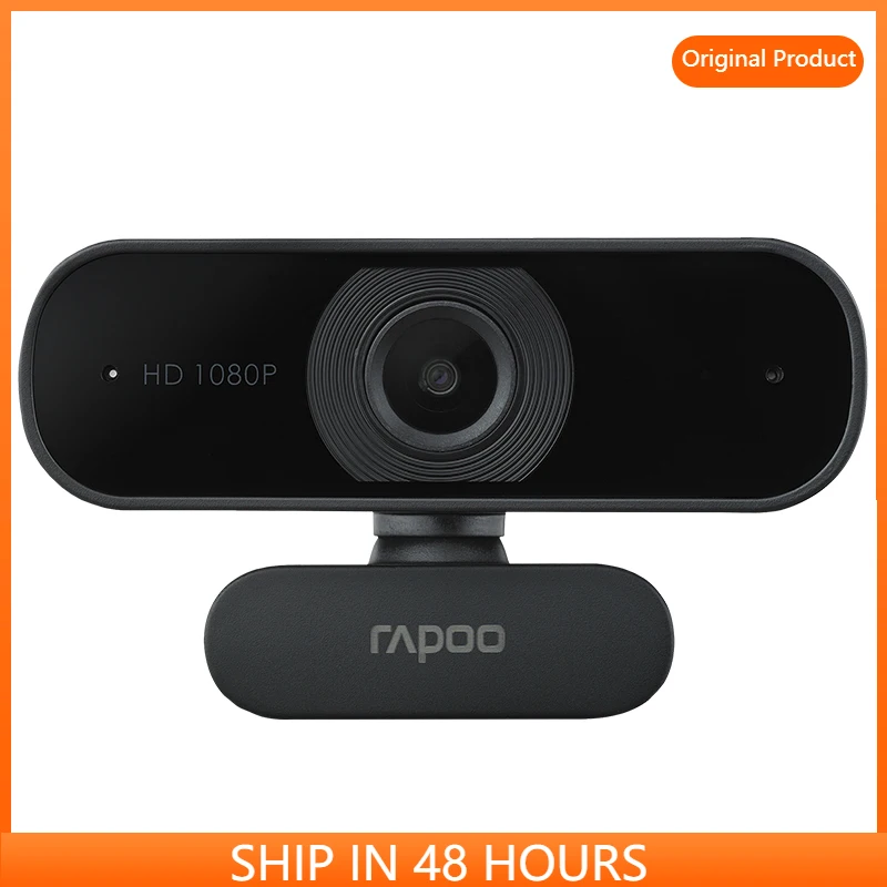 

NEW! Rapoo C260 1080P Full HD Autofocus Webcam With Noise Reduction Mic USB Web Camera Video Conference For Laptop Computer