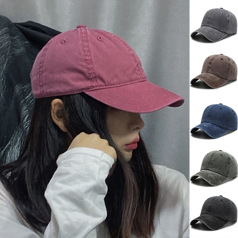 Solid Color Unisex Baseball Cap Men Women Washed Cotton Vintage Snapback Hat Adjustable Trucker Outdoor Caps Simple Casual Caps
Solid Color Unisex Baseball Cap Men Women Washed Cotton Vintage Snapback Hat Adjustable Trucker Outdoor Caps Simple Casual Caps