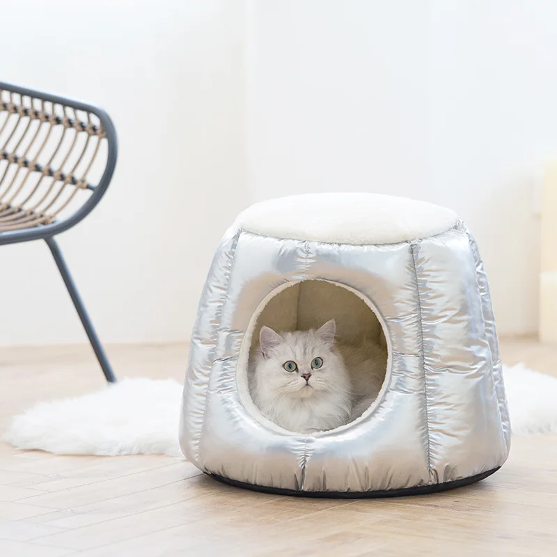 Enclosed Space Capsule Cat Litter Winter Warm Cat Supplies Washable Cat Villa House Pet Cat Bed
Enclosed Space Capsule Cat Litter Winter Warm Cat Supplies Washable Cat Villa House Pet Cat Bed