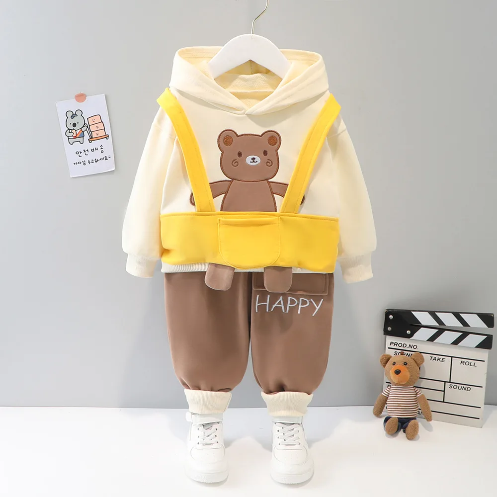 Baby Suit Hooded Cartoon Newborn Boy Set Spring Kids Long Sleeve Hoodie+Trousers Two Piece Cotton Pullover Toddler Girl Outfit
Baby Suit Hooded Cartoon Newborn Boy Set Spring Kids Long Sleeve Hoodie+Trousers Two Piece Cotton Pullover Toddler Girl Outfit