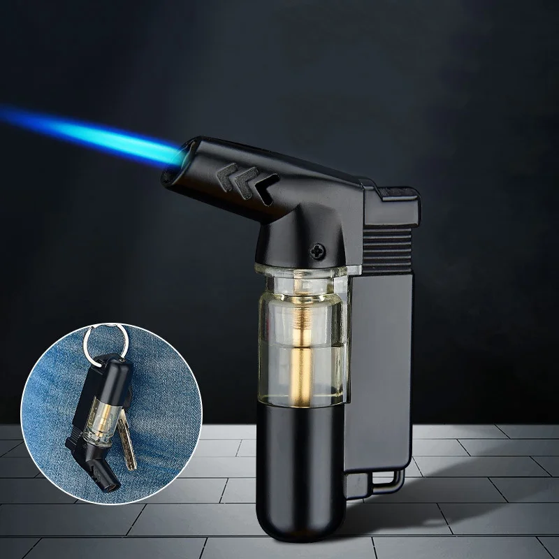 

Lightweight Small Spray Gun 1300 C Blue Flame Metal Windproof Gas Lighter Cigarette Lighters Get Turbo Cigar Butane Lighter