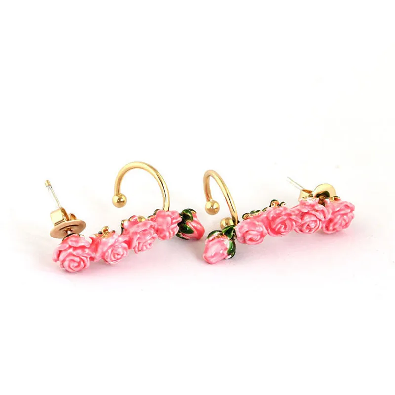 Rose Garden Series Pink Rose Bud Stud Earrings Female 925 Silver Needle European and American Style Fashion Personality Earrings
Rose Garden Series Pink Rose Bud Stud Earrings Female 925 Silver Needle European and American Style Fashion Personality Earrings