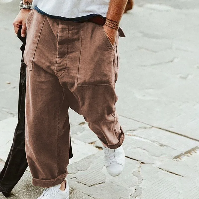 2021 Men Pantalones Hombre New Autumn Men Casual Pants Joggers Streetwear Solid Loose Korean Fashion Casual Trousers 
2021 Men Pantalones Hombre New Autumn Men Casual Pants Joggers Streetwear Solid Loose Korean Fashion Casual Trousers