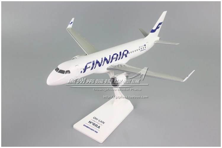 

37CM Big Size Finnair Finnair ERJ-190 1:100 Plastic Assembled Airplane Model for Plane Model Collector