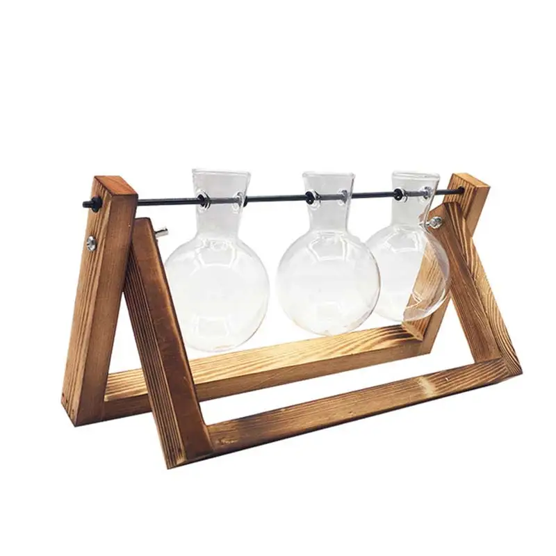 Tabletop Plant Bonsai Decor Flower Vase Terrarium Creative Hydroponic Plant Vase Transparent Wooden Frame vase decoratio Glass
Tabletop Plant Bonsai Decor Flower Vase Terrarium Creative Hydroponic Plant Vase Transparent Wooden Frame vase decoratio Glass
