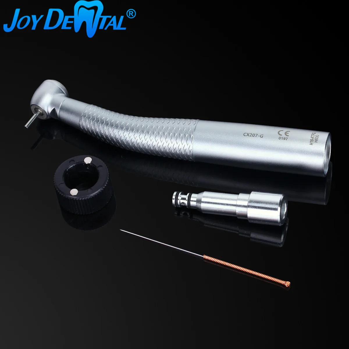 Dental High Speed Handpiece CX207-GK-TP Fiber Optic LED Light 3 Way Spray Push Button Torque Head
Dental High Speed Handpiece CX207-GK-TP Fiber Optic LED Light 3 Way Spray Push Button Torque Head