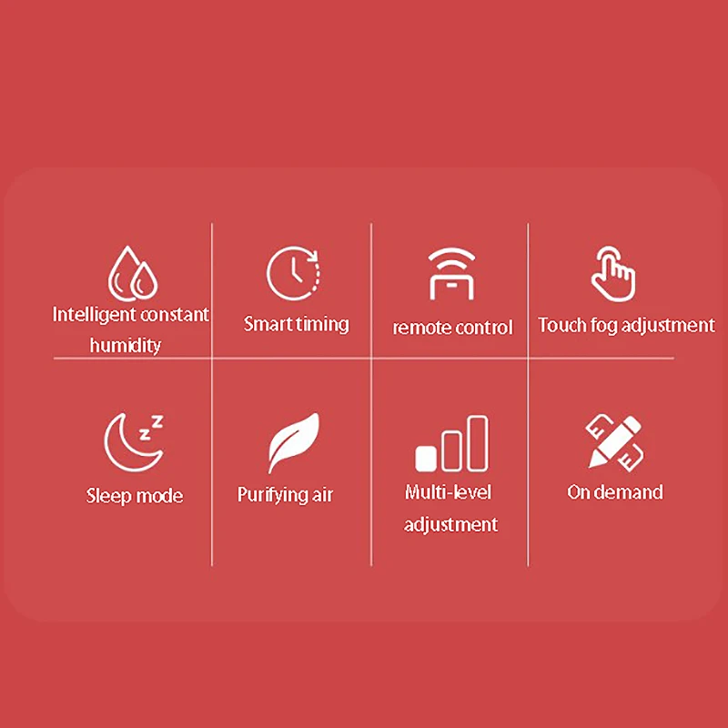 4L Humidifier ligent Ultrasonic Mute Air Purification and Humidification for Home Office(EU Plug)
4L Humidifier ligent Ultrasonic Mute Air Purification and Humidification for Home Office(EU Plug)