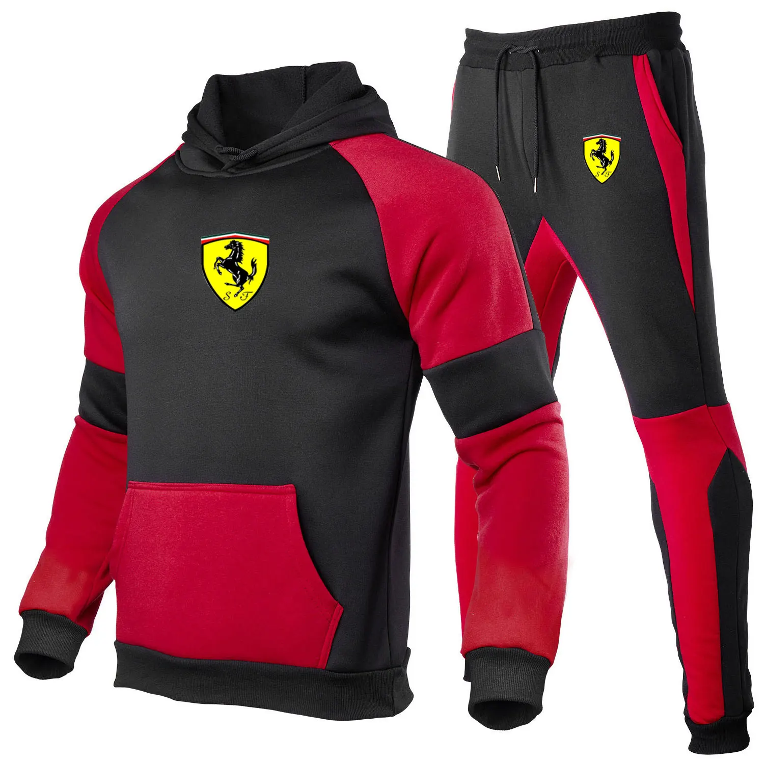 New Men's Fashion Hooded Sports Suit Stitching Contrast Color Hooded Suit Spring And Autumn Casual Suit Outdoor Jogging Suit
New Men's Fashion Hooded Sports Suit Stitching Contrast Color Hooded Suit Spring And Autumn Casual Suit Outdoor Jogging Suit