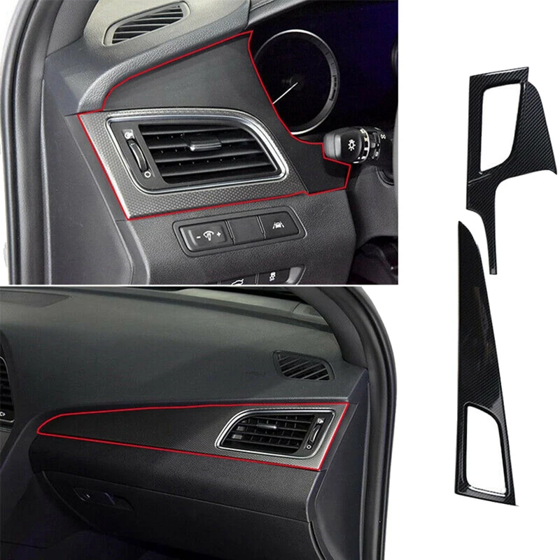 2Pcs for Hyundai Sonata 2015-2017 Carbon Fiber Side Dash L&R A/C Air Conditioner Outlet Vent Cover Panel Trim
2Pcs for Hyundai Sonata 2015-2017 Carbon Fiber Side Dash L&R A/C Air Conditioner Outlet Vent Cover Panel Trim