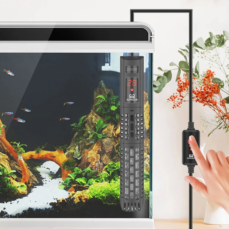 Aquarium Submersible Heater Fish Tank LCD Display Digital Adjustable Water Heating Rod Constant Temperature Control50- 500W 220V 
Aquarium Submersible Heater Fish Tank LCD Display Digital Adjustable Water Heating Rod Constant Temperature Control50- 500W 220V