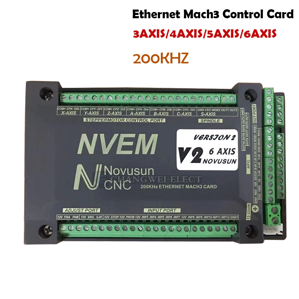 Nvem Cnc датчик движения 200 кГц Nvemv2.1 обновленная версия 3 оси 4 оси 5 осей 6 осей Mach3 плата управления интерфейс Ethernet 
Nvem Cnc датчик движения 200 кГц Nvemv2.1 обновленная версия 3 оси 4 оси 5 осей 6 осей Mach3 плата управления интерфейс Ethernet