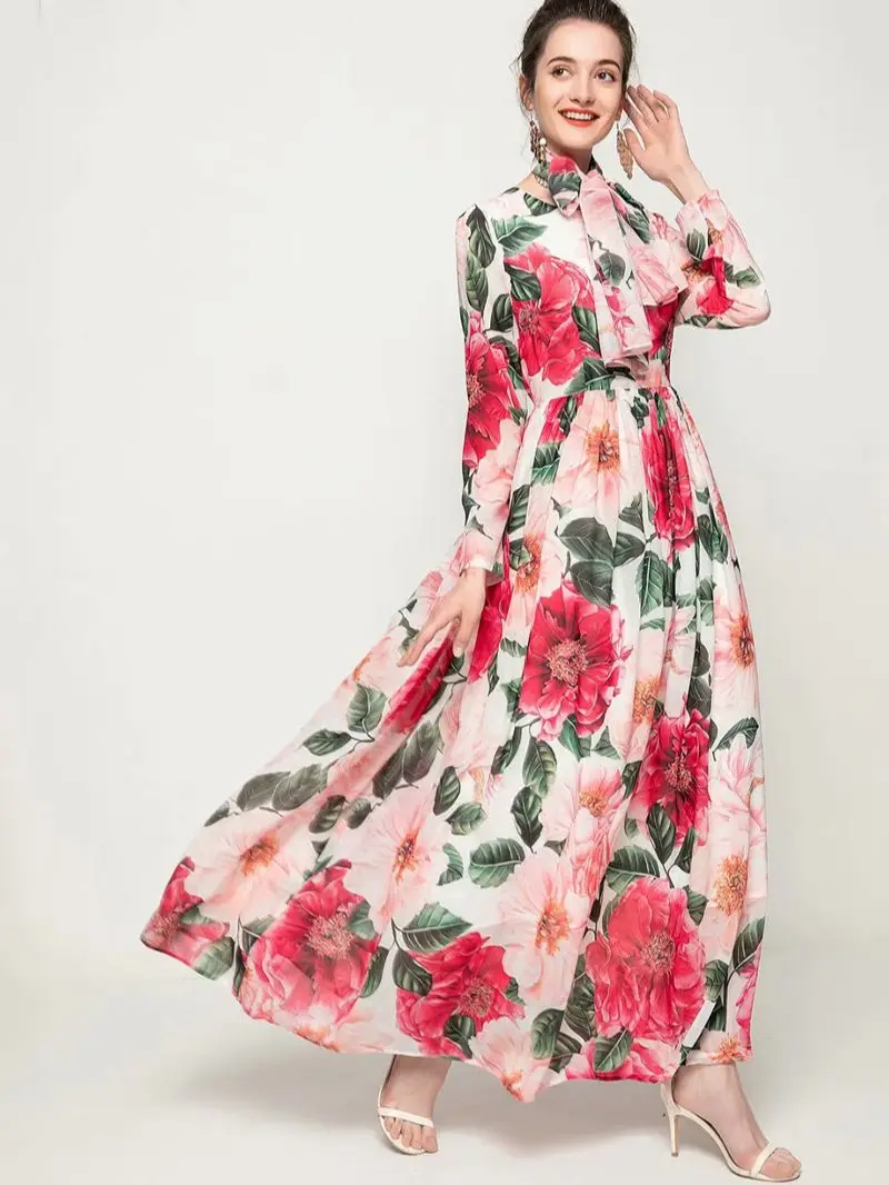 dresses for women 2021Floral print Draw back Thin Long sleeve Long Flowy fairy floral dress Evening dress red dress women
dresses for women 2021Floral print Draw back Thin Long sleeve Long Flowy fairy floral dress Evening dress red dress women