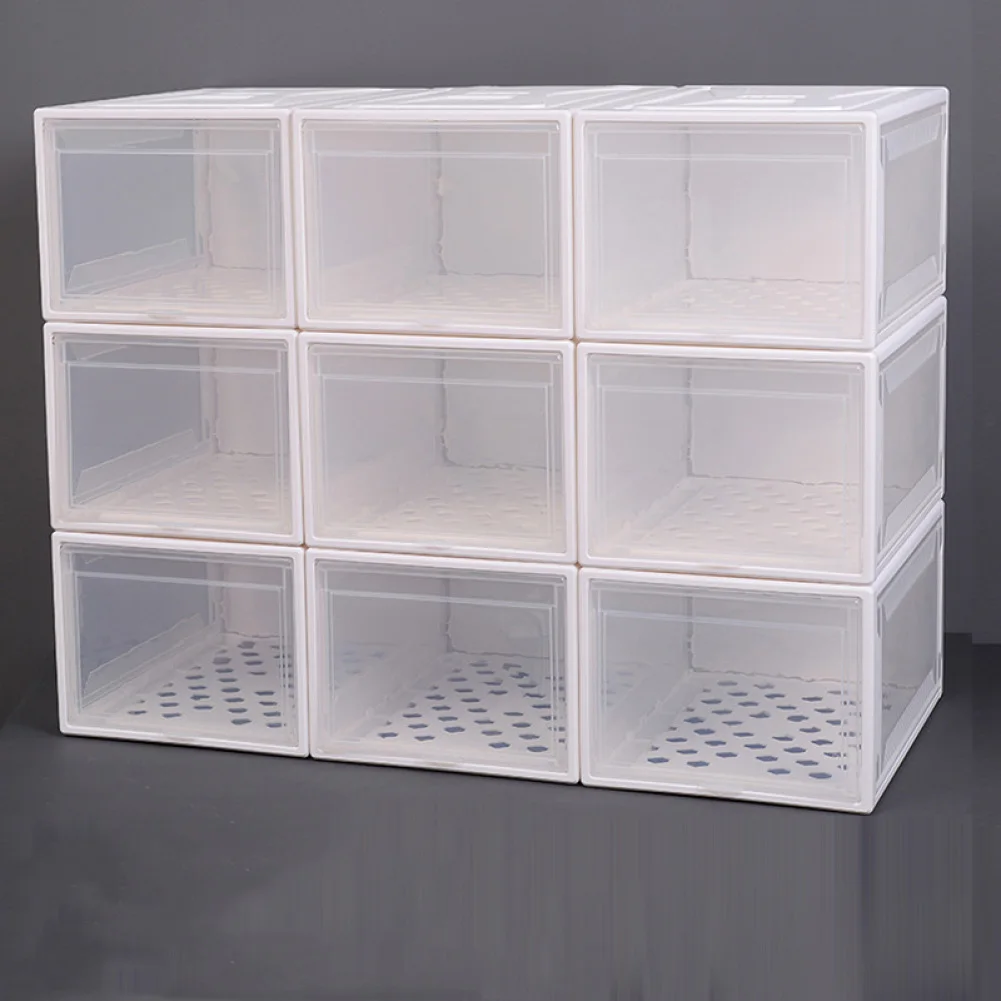 2Pc White Black Transparent Shoe Box Storage Boxes Thickened Dustproof Basketball Shoes Organizer Box Combination Shoe Cabinet
2Pc White Black Transparent Shoe Box Storage Boxes Thickened Dustproof Basketball Shoes Organizer Box Combination Shoe Cabinet