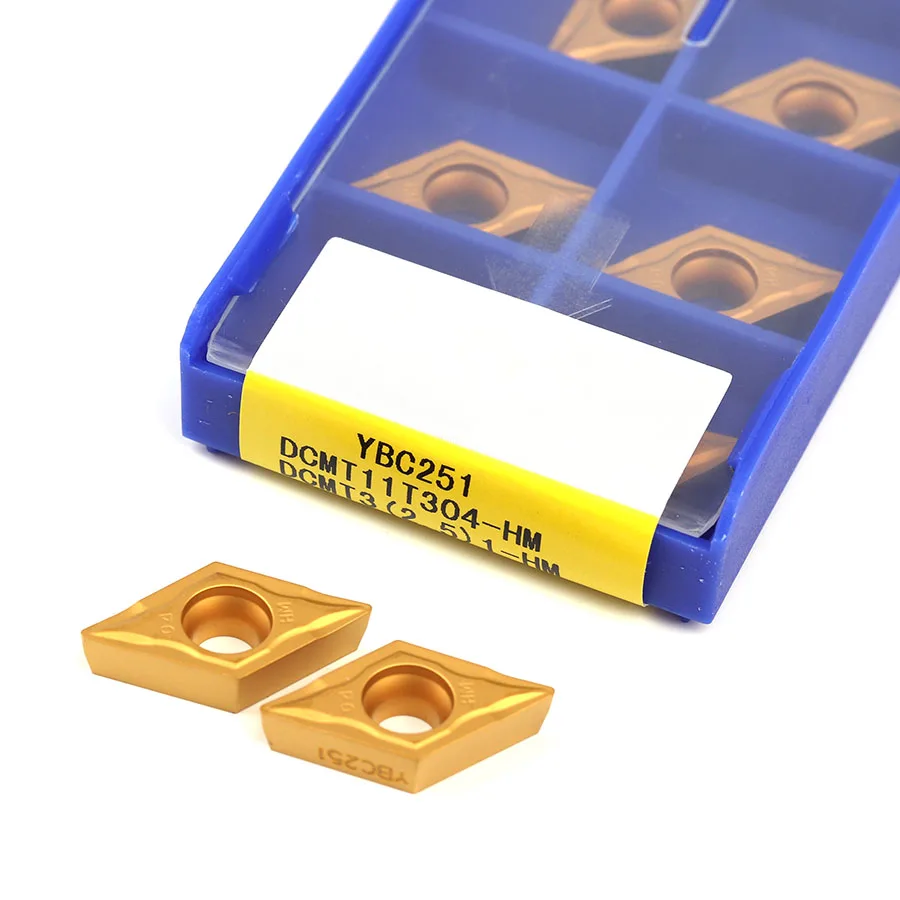 10PCS DCMT11T304-HM DCMT11T308-HM YBC251 YBC252 high quality Sturdy durable Carbide Inserts CNC lathe turning Inserts for steel
10PCS DCMT11T304-HM DCMT11T308-HM YBC251 YBC252 high quality Sturdy durable Carbide Inserts CNC lathe turning Inserts for steel