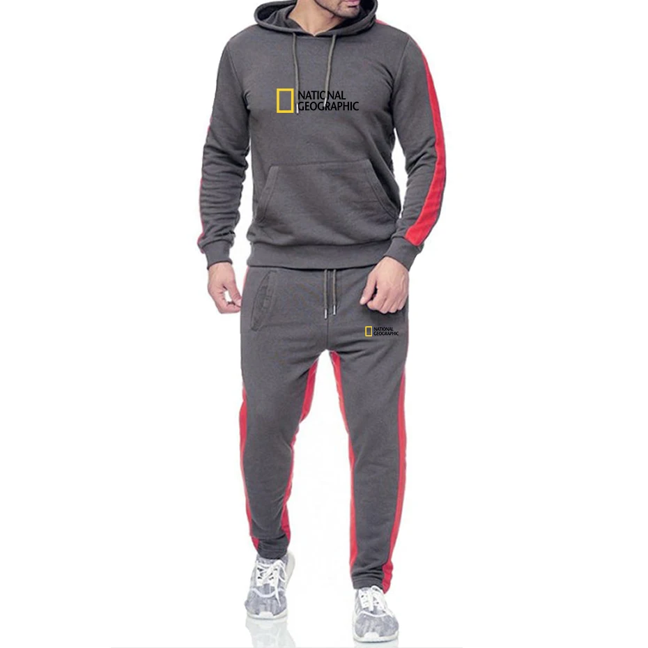 2021 Spring Autumn new hot sale National Geographic magazine Mens 2 Piece Set Tracksuit Hoodie Pants Pullover Hoodie Sportwear
2021 Spring Autumn new hot sale National Geographic magazine Mens 2 Piece Set Tracksuit Hoodie Pants Pullover Hoodie Sportwear