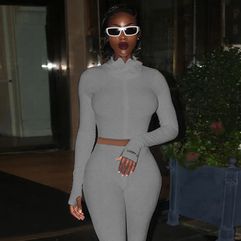 Casual Women's Tracksuit Tights Sportswear Fitness Suit For Female Clothing Workout Two Piece Jumpsuit Long Sleeve Crop Top
Casual Women's Tracksuit Tights Sportswear Fitness Suit For Female Clothing Workout Two Piece Jumpsuit Long Sleeve Crop Top