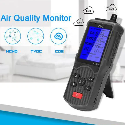 Многофункциональный тестер качества воздуха измеритель CO2 TVOC температуры и