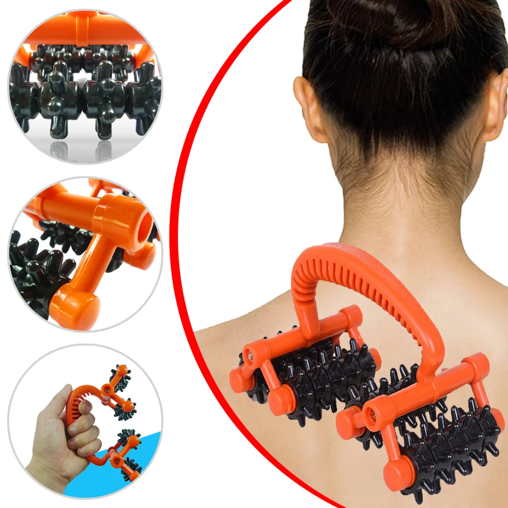 2021 New Massager With 4 Sets Of Rollers Handheld Full Body Massager Relaxer Ruyi Roller Manual Plastic Massager For Neck
2021 New Massager With 4 Sets Of Rollers Handheld Full Body Massager Relaxer Ruyi Roller Manual Plastic Massager For Neck