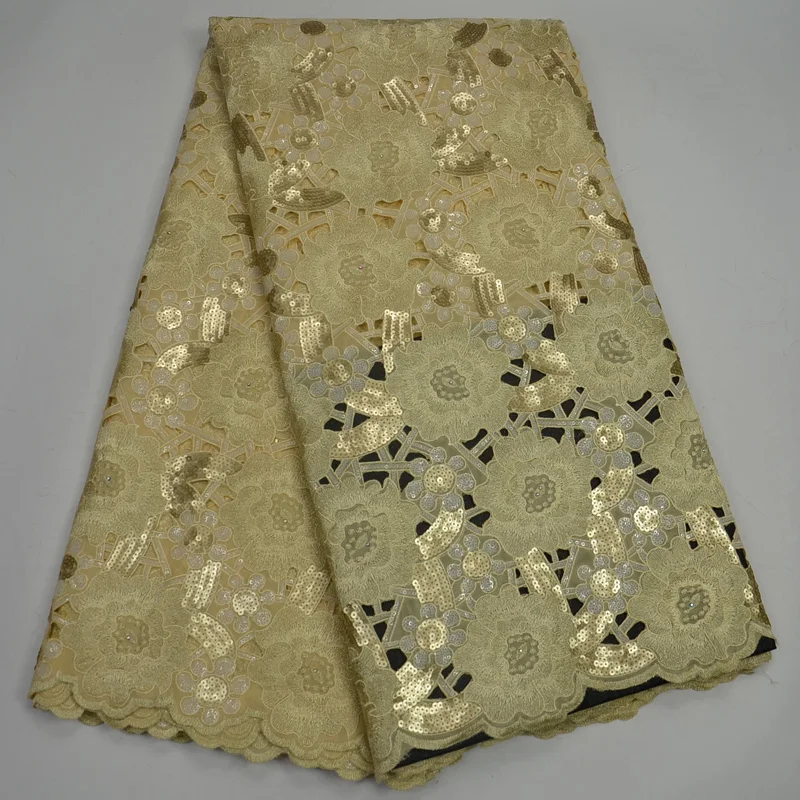 Free shipping (5yards/pc) High quality cream gold African handcut organza lace fabric with embroidery and sequins for dress OP55
Free shipping (5yards/pc) High quality cream gold African handcut organza lace fabric with embroidery and sequins for dress OP55