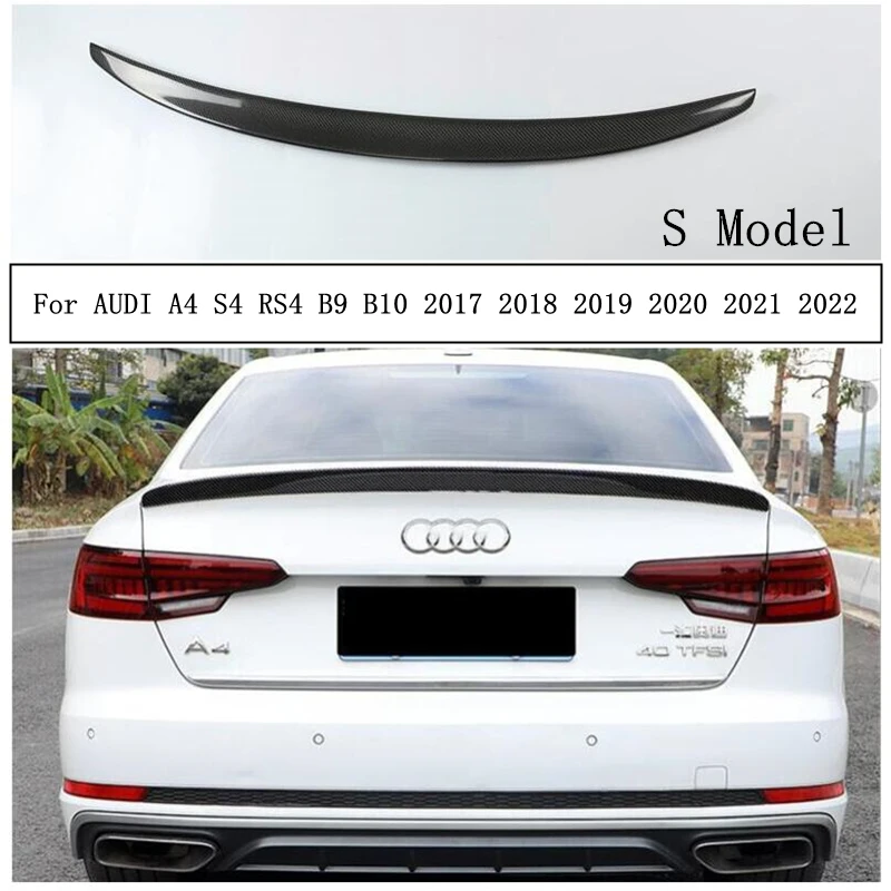 Спойлер из углеродного волокна для AUDI A4 S4 RS4 B9 B10 2017 2018 2019 2020 2021 2022, высококачественные автомобильные аксессуары
Спойлер из углеродного волокна для AUDI A4 S4 RS4 B9 B10 2017 2018 2019 2020 2021 2022, высококачественные автомобильные аксессуары